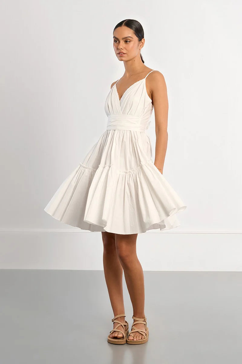 PAISLEY: Tie Mini Dress