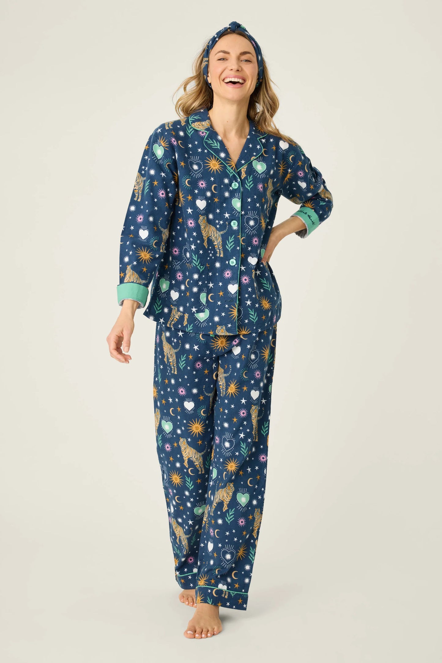 Wild At Heart 3-Piece Flannel PJ Set